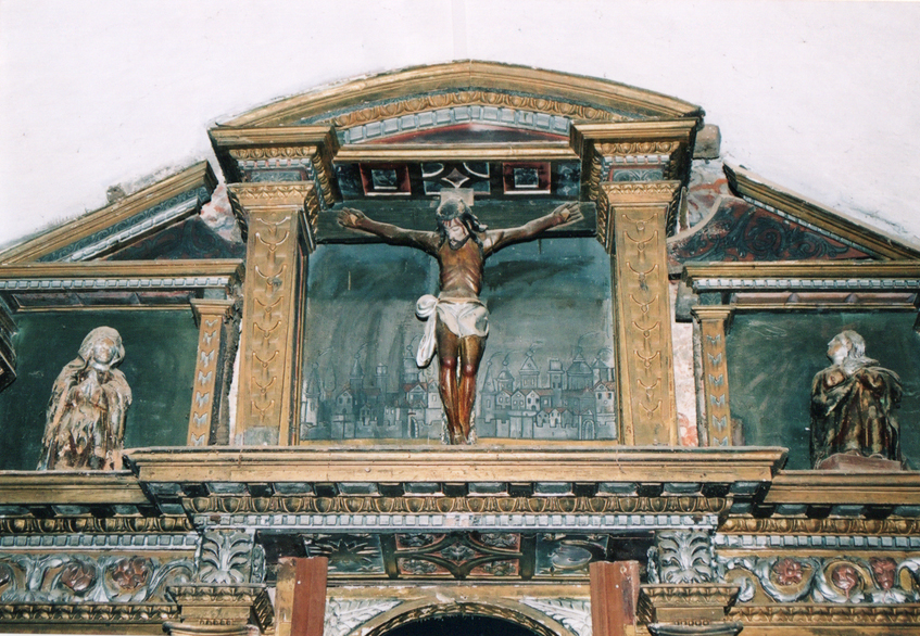 Tineo, Muñalén, iglesia, Santa María, Cristo